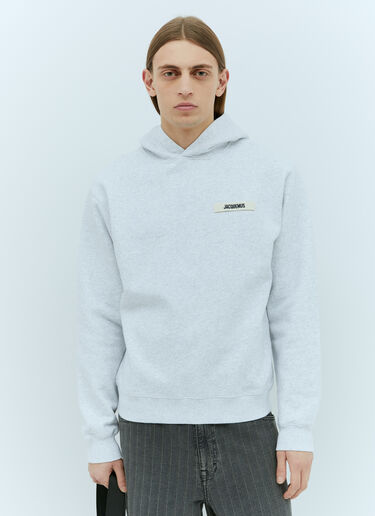 Jacquemus Le Hoodie Gros Grain Sweatshirt Grey jac0156015