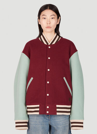Acne Studios Colour Block Bomber Jacket Red acn0251027
