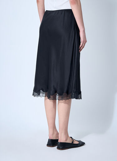 The Row Silk Irene Skirt Black row0260015