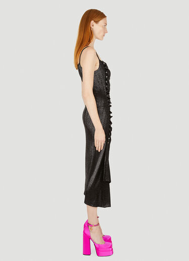 Rabanne Gathered Dress Black pac0251028