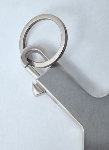 Rick Owens Cerberus Keyring Silver ric0159058
