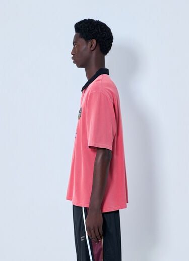 Martine Rose Logo Polo Shirt Pink mtr0164016