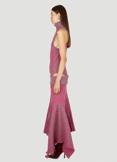 Paolina Russo Warrior Cut Out Dress Pink plr0250001
