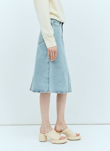 TOTEME Denim Midi Skirt Blue tot0257015