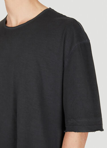 Maison Margiela Raw Hem Four Stitch T-Shirt Black mla0149051