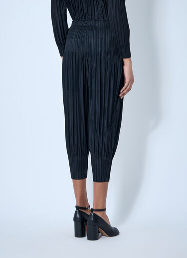Pleats Please Issey Miyake フラッフィー プリーツパンツ  ブラック plp0260007