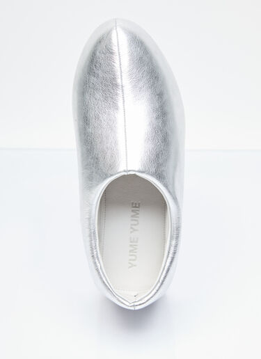 Yume Yume 金属色厚底屐鞋  银色 yum0255001