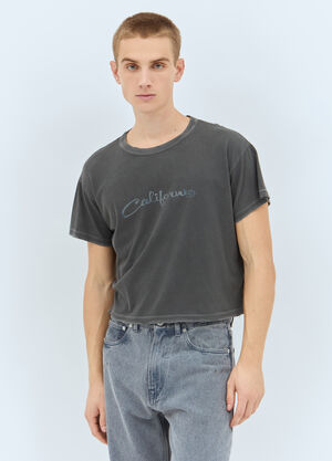 ERL California Distressed T-Shirt Grey erl0158009