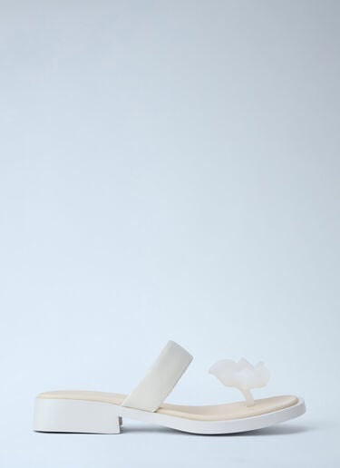 CAMPER Block Heel Sandals White cmp0264012