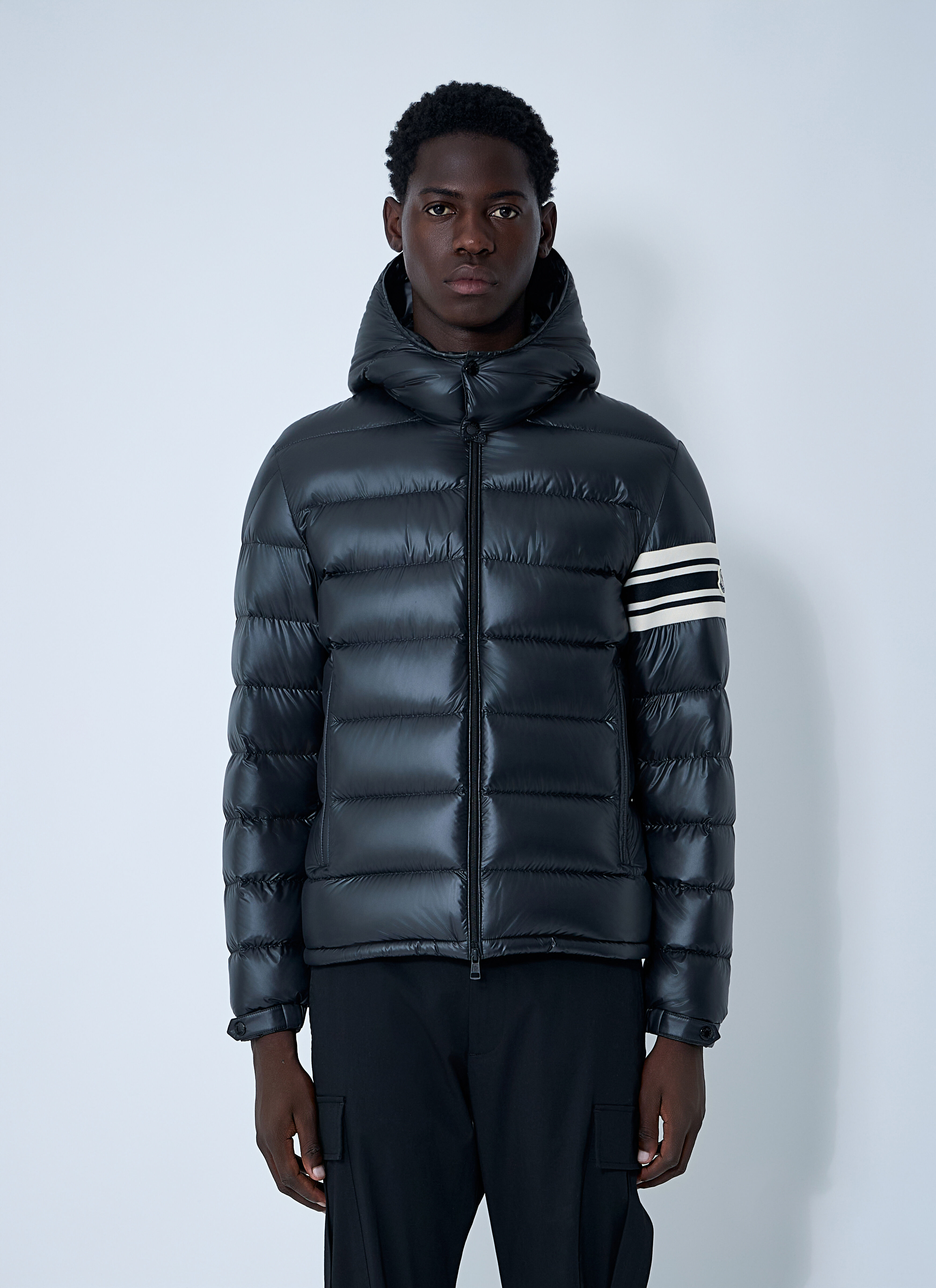 Moncler Men's' Landre Short Down Jacket in Black | LN-CC®
