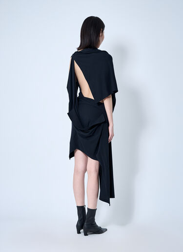 Sia Arnika Draped Polo Dress Black sia0260001
