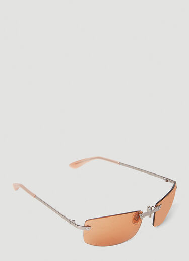 Acne Studios Rectangular Sunglasses Orange acn0352004