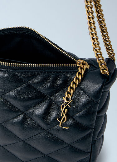 Saint Laurent Quilted Leather Chain Bag Black sla0263063