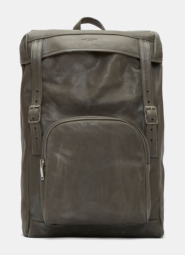Saint Laurent Tuscany Washed Leather Hunter Backpack Grey sla0126005