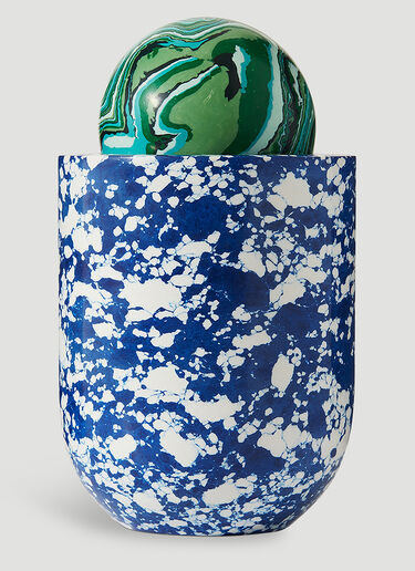 Tom Dixon Swirl Ball Candle Blue wps0644124