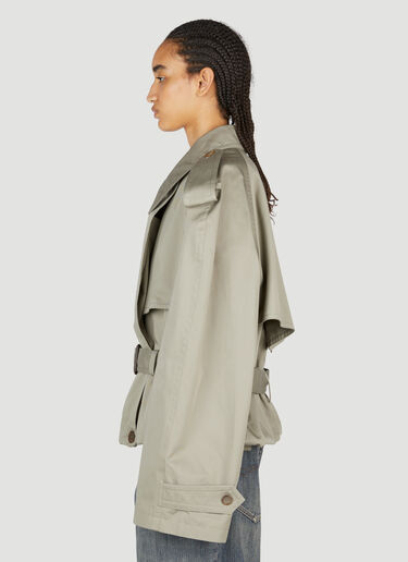 Balenciaga Folded Trench Coat Beige bal0253005