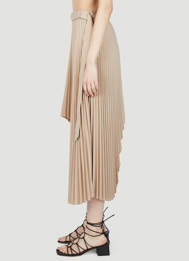 Rokh Satin Pleated Skirt Beige rok0251005