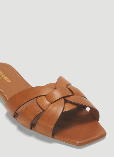 Saint Laurent Tribute Sandals Brown sla0243033