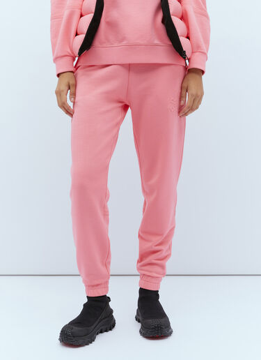 Moncler 压纹徽标运动裤 粉色 mon0255036