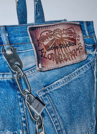 Logo Shopper Tote Bag Acne Studios Logo Shopper Tote Bag Navy acn0164005