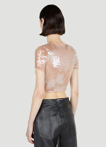 Alexander Wang Sequin T-Shirt Beige awg0252008