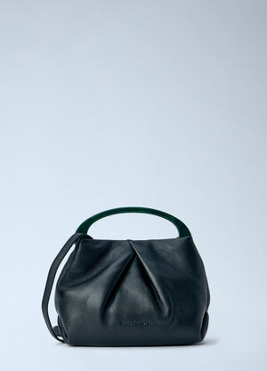 Dries Van Noten Structured Leather Handbag Black dvn0265018