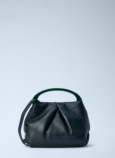 Dries Van Noten Structured Leather Handbag Black dvn0265018