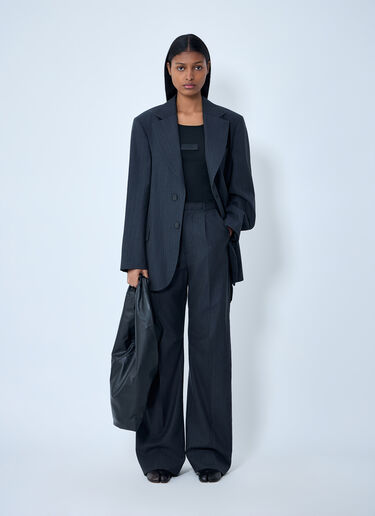 MM6 Maison Margiela Wide-Leg Tailored Pants Black mmm0264009