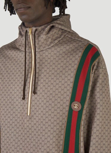 Gucci Mini GG Hooded Sweatshirt Brown guc0145035