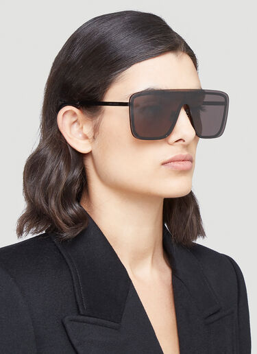 Saint Laurent Mask Flat Sunglasses Black sla0241117