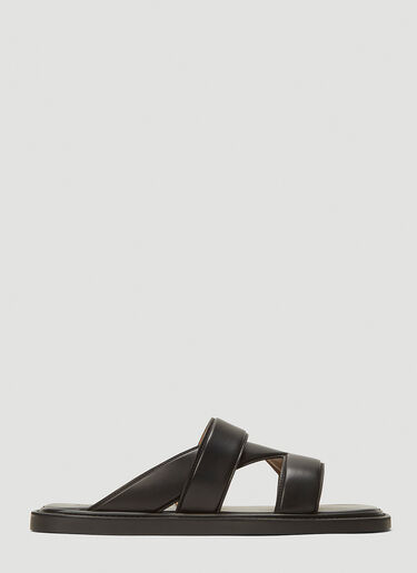 Bottega Veneta Leather Sandals Black bov0143023