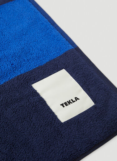 TEKLA Block Stripe Beach Towel Blue tek0349039