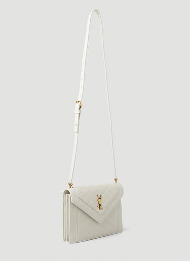 Saint Laurent Gaby Quilted Shoulder Bag White sla0247160