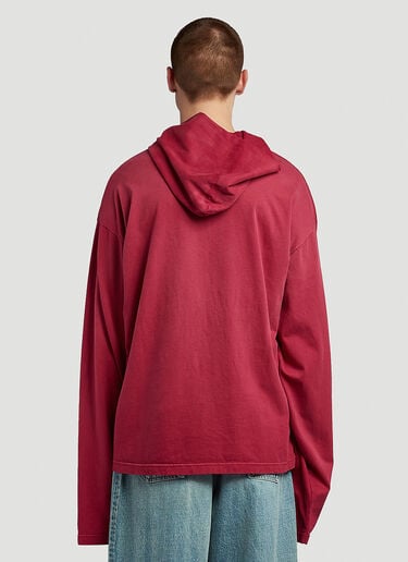 Balenciaga Est 1917 Hooded Sweatshirt Red bal0146030