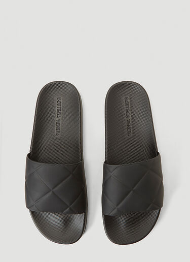 Bottega Veneta Slider Sandals Grey bov0142048
