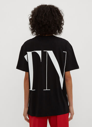 Logo Print T-Shirt Valentino Logo Print T-Shirt Black val0233018