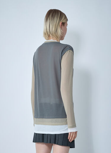 Miu Miu Set Of Three Logo Motif T-Shirts White miu0261005