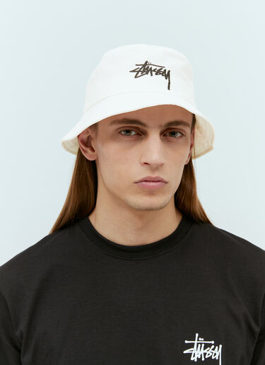 Big Stock Bucket Hat Stüssy Big Stock Bucket Hat White sts0152068
