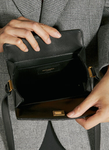 Saint Laurent Mini Square Shoulder Bag Black sla0253139