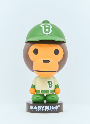 A BATHING APE® 棒球 Baby Milo 摇头娃娃 绿色 aba0357003