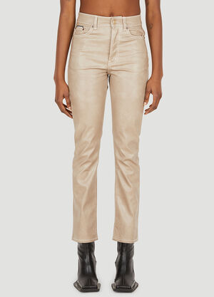 Eytys Solstice Vegan Leather Pants Beige eyt0251011