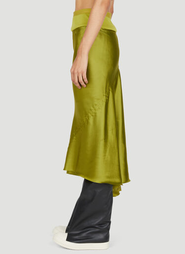 Bias Cut A-Line Skirt Rick Owens Bias Cut A-Line Skirt Green ric0253019