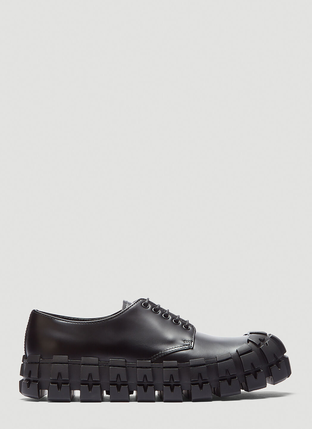Prada leather cheap derby shoes
