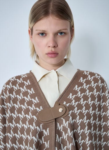 Max Mara Wool-Blend Scarf Brown max0261038