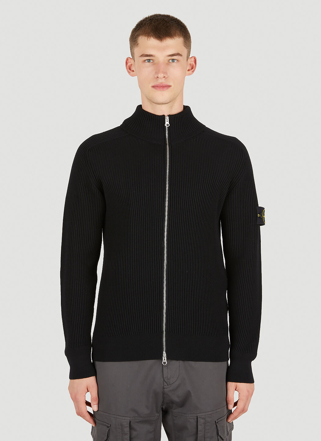 Stone island clearance cardigan black