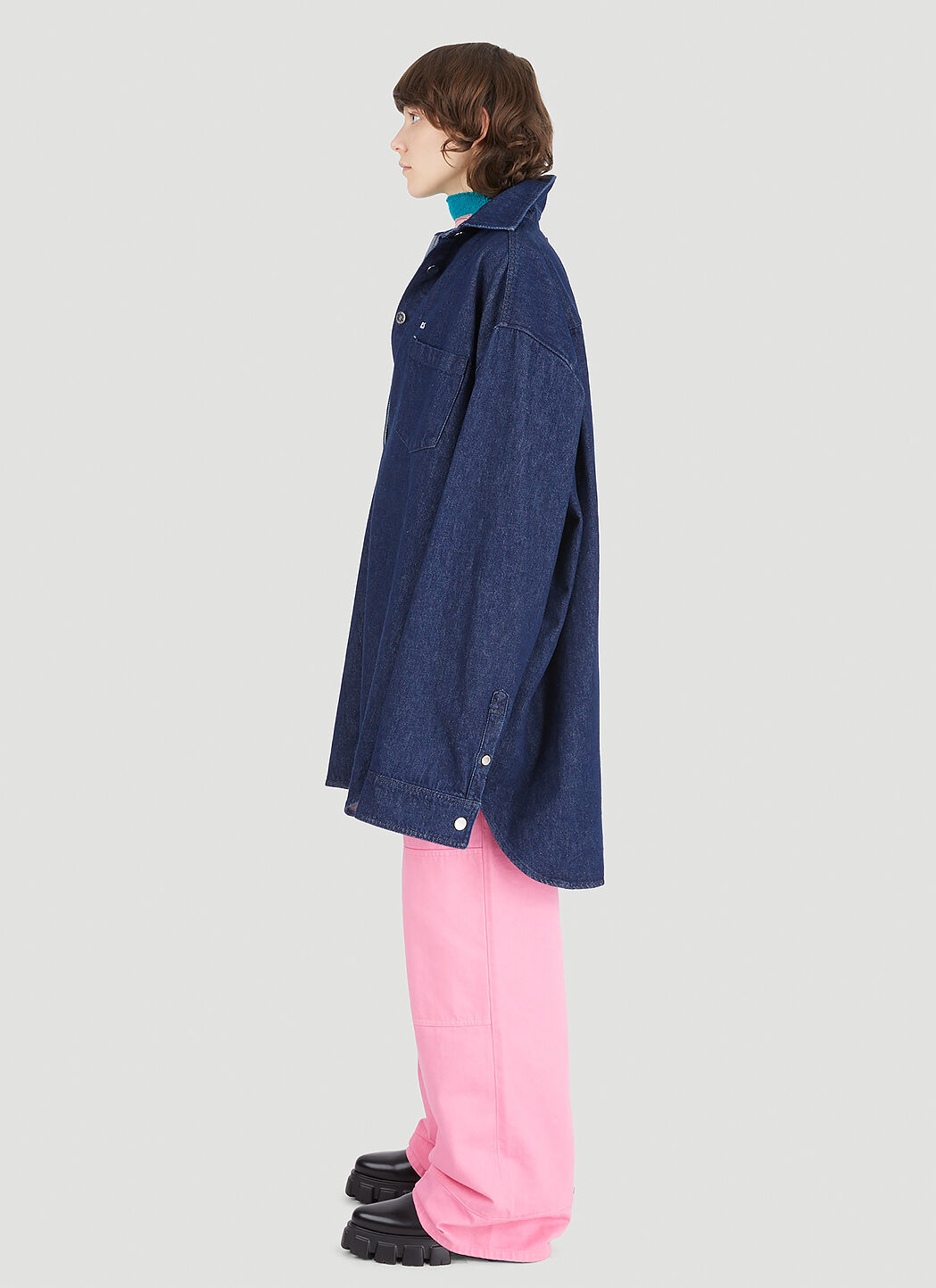 Raf simons oversized denim shirt clearance