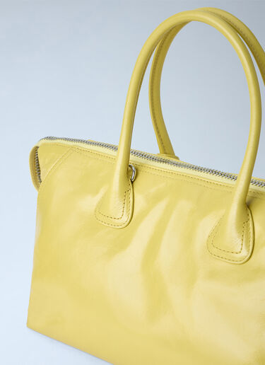 LN-CC® - Miu Miu: Leather Top Handle Bag - Yellow Miu Miu Leather Top Handle Bag Yellow miu0266102