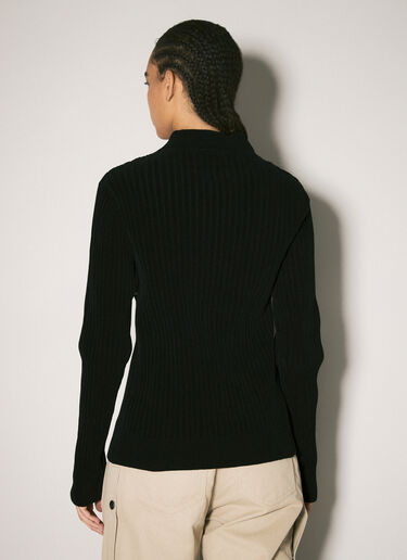Chenille V-Neck Sweater Martine Rose Chenille V-Neck Sweater Black mtr0358010