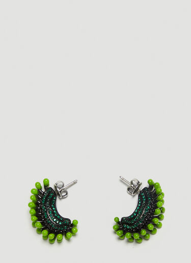 Bottega Veneta Embellished Earrings Green bov0248081