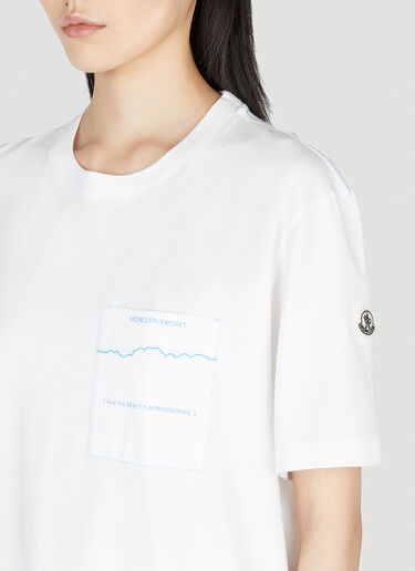 7 Moncler Fragment Logo Print T-Shirt White mfr0354006
